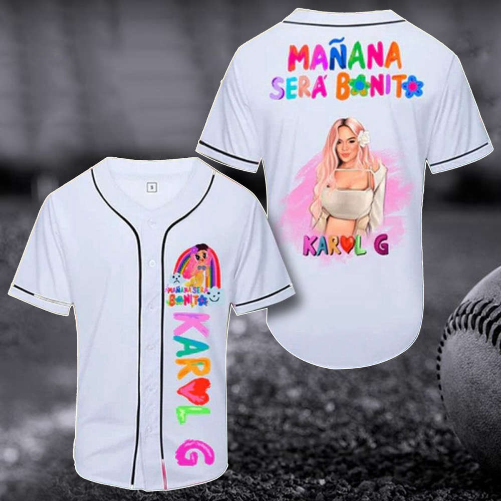 Karol G Mana Sera Bonito Baseball Jersey – La Bichota 3D Shirt Music Tour Merch & Gift For Fan