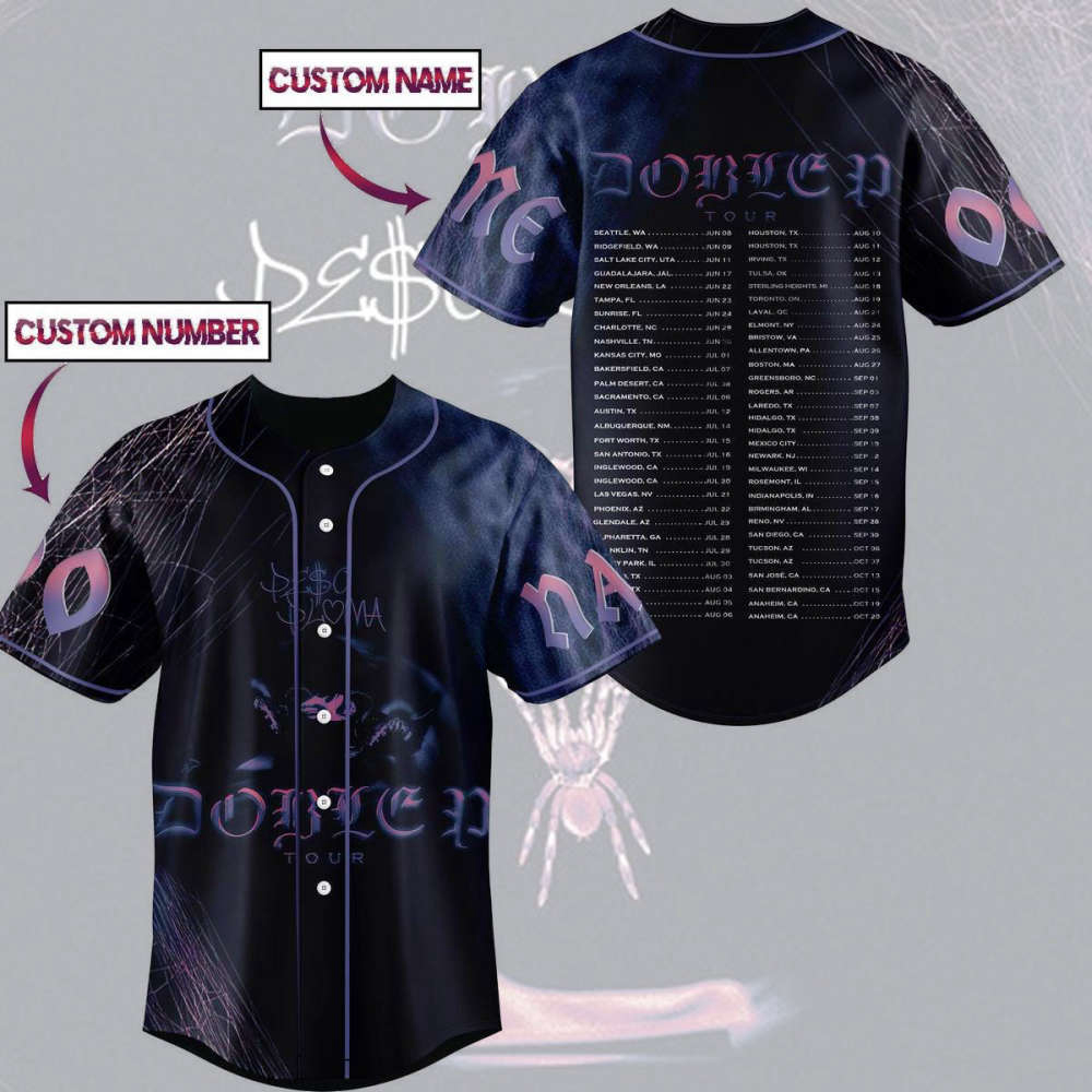 Becky G Baseball Jersey – Mi Casa Tu US Tour 2023 3D Shirt Official Merch for American Singer & Music Concerts
