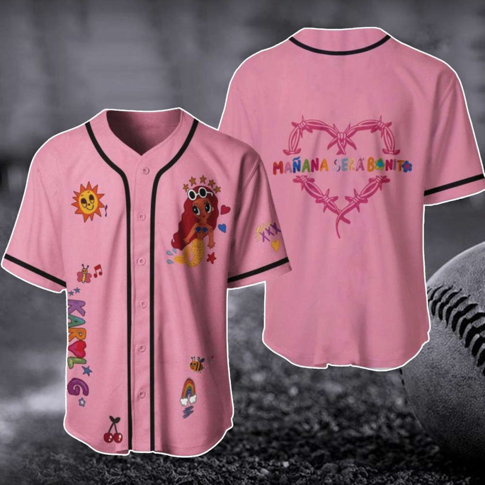 Karol G Bichota Baseball Jersey: Mana Sera Bonito Shirt Red Hair Music Baseball Shirt – Perfect Gift for Fans!