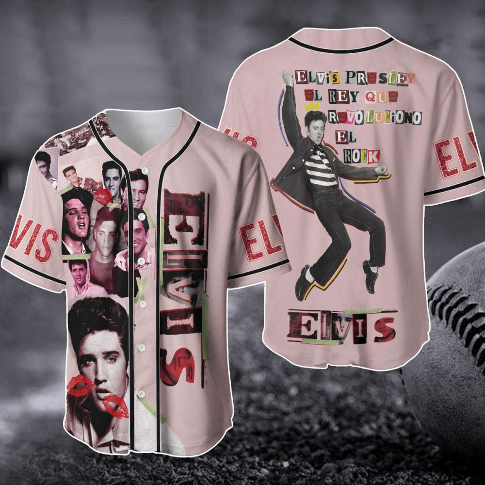 Elvis Presley Baseball Jersey: Revolucionary King of Rock n Roll Merch for Fans