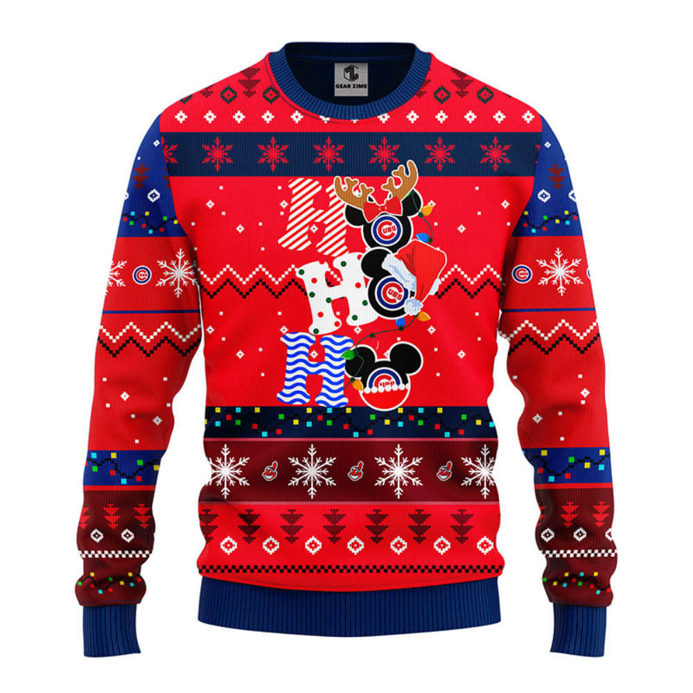 MLB Los Angeles Dodgers HoHoHo Mickey Christmas Ugly Sweater -Christmas Noen Gift