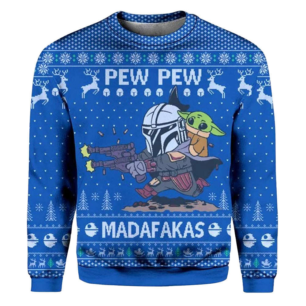 Star Wars Pew Madafakas Baby Yoda Ugly Christmas Sweaters