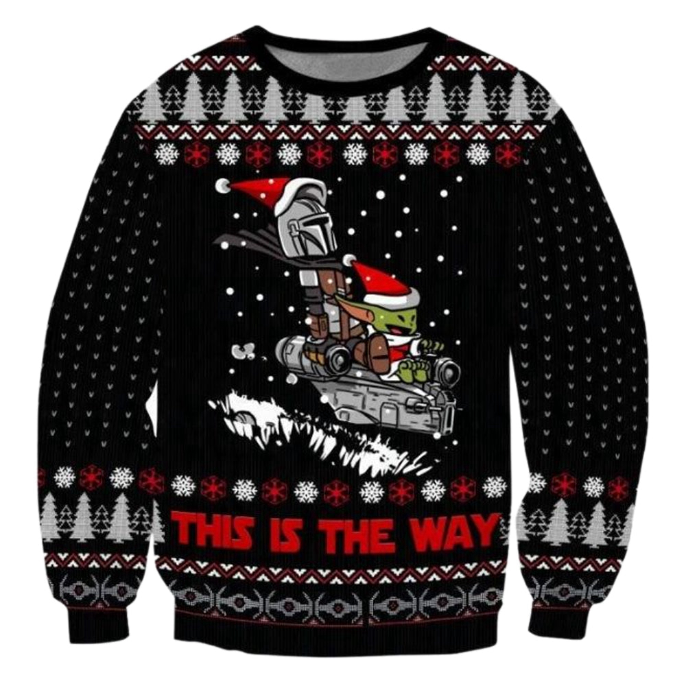 Star Wars This Is The Way Baby Yoda Ugly Christmas Sweaters