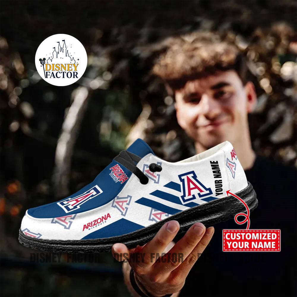Arizona Wildcats NCAA Personalized Hey Dude Sports Shoes – Custom Name Design Perfect Gift For Fans