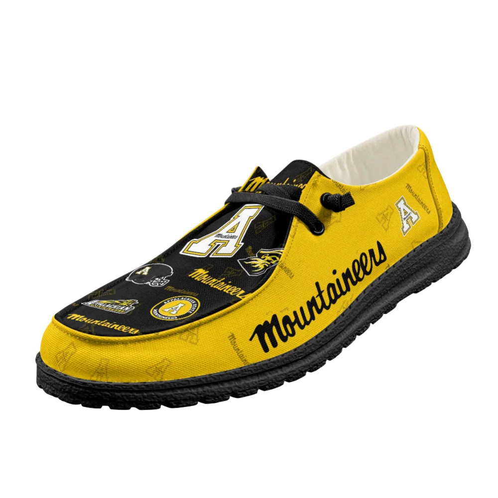 Appalachian State Mountaineers NCAA Personalized Hey Dude Sports Shoes – Custom Name Design Perfect Gift For Fans