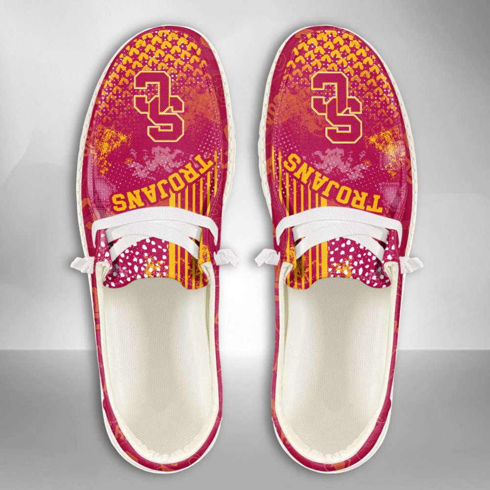 NCAA USC Trojans Custom Name Hey Dude Shoes Fan Gift