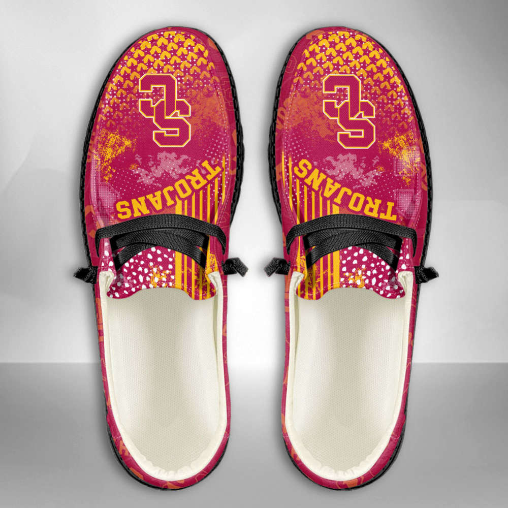 NCAA USC Trojans Custom Name Hey Dude Shoes Fan Gift