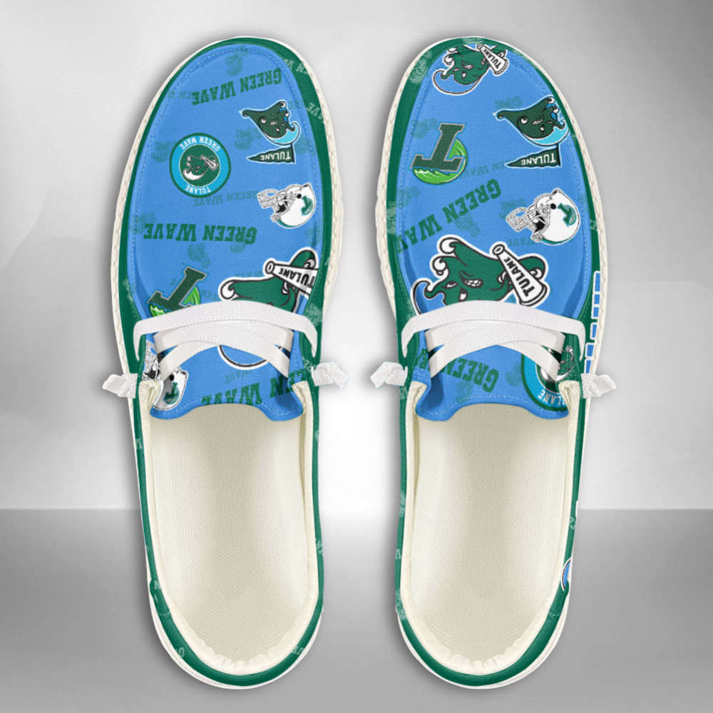 NCAA Tulane Green Wave Custom Name Hey Dude Shoes 01 M7 – 1stShark Exclusive