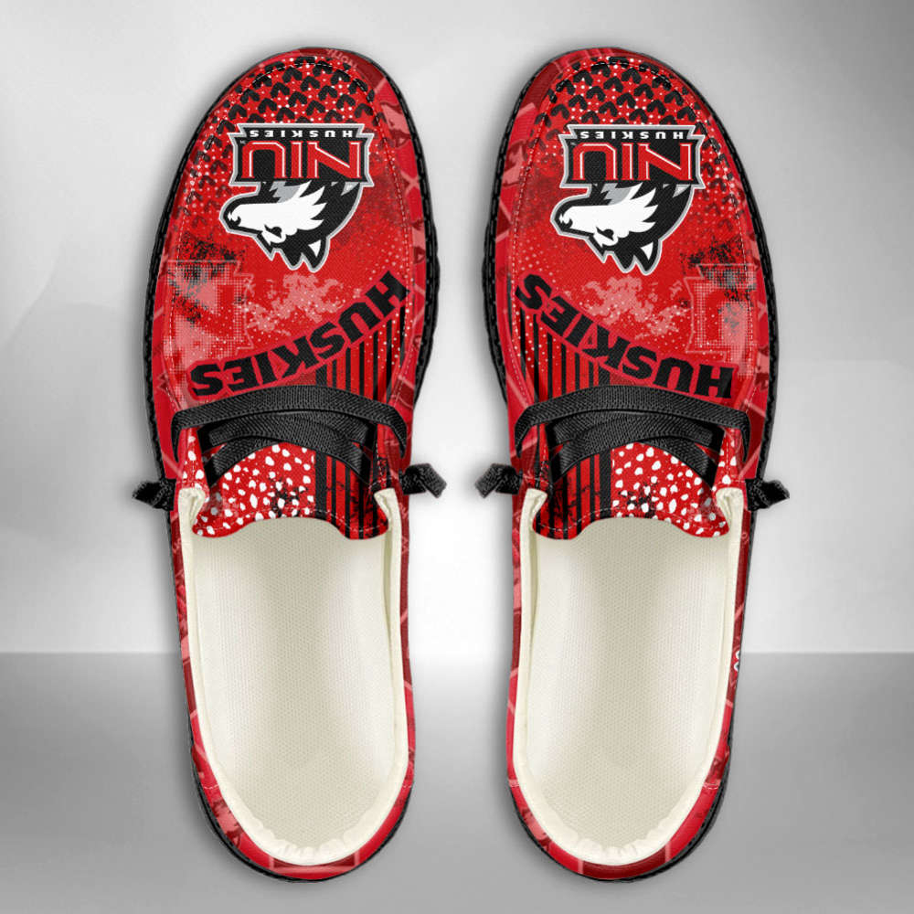 NCAA Northern Illinois Huskies Custom Name Hey Dude Shoes Fan Gift