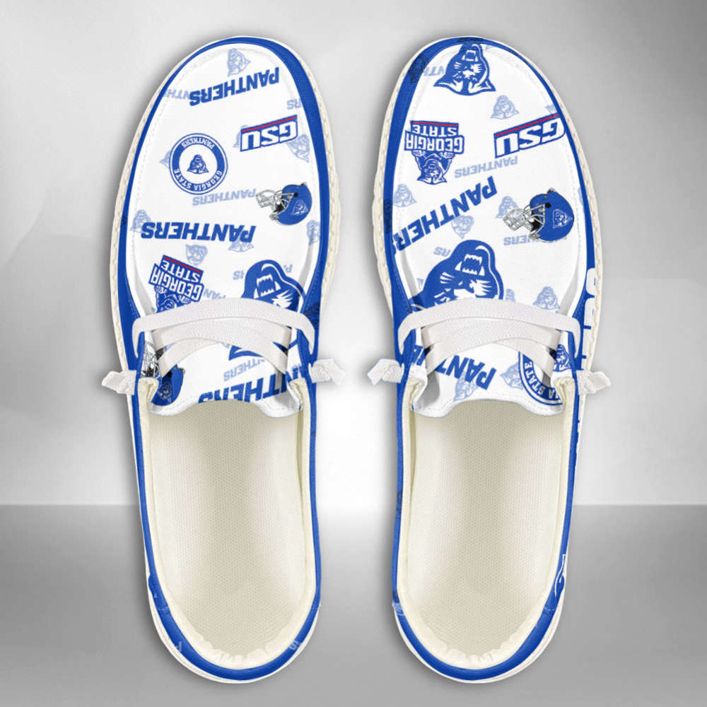 NCAA Georgia State Panthers Custom Name Hey Dude Shoes 01 M7 – 1stShark Exclusive