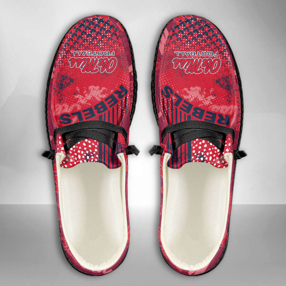 NCAA Ole Miss Rebels Custom Name Hey Dude Shoes Fan Gift