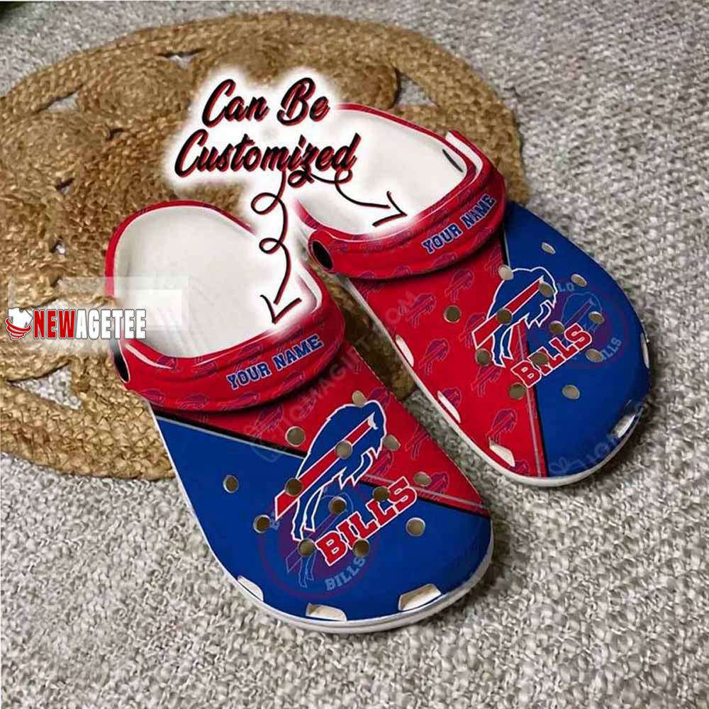 Buffalo Bills Team Pattern Crocs Customized Clogs