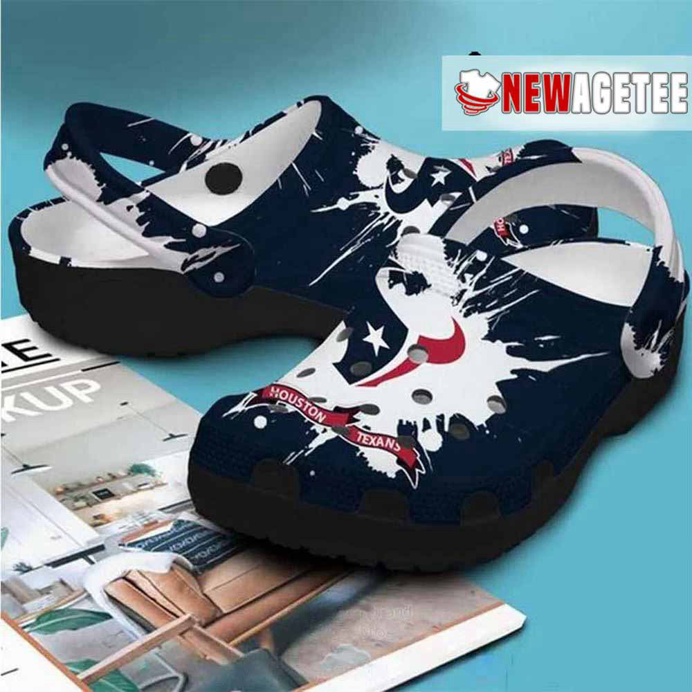 Nfl Houston Texans Custom Name Crocs Clog