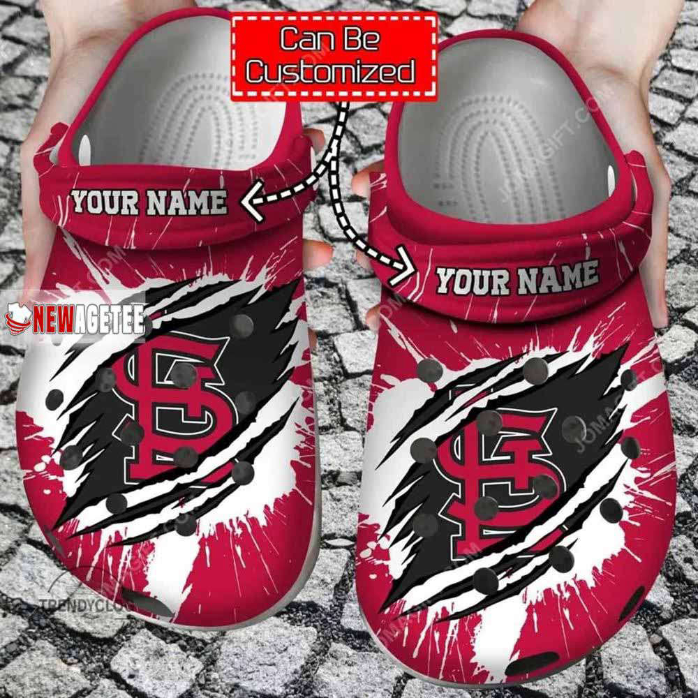 Mlb St Louis Cardinals Ripped Claw Custom Name Crocs Clog Fan Gift