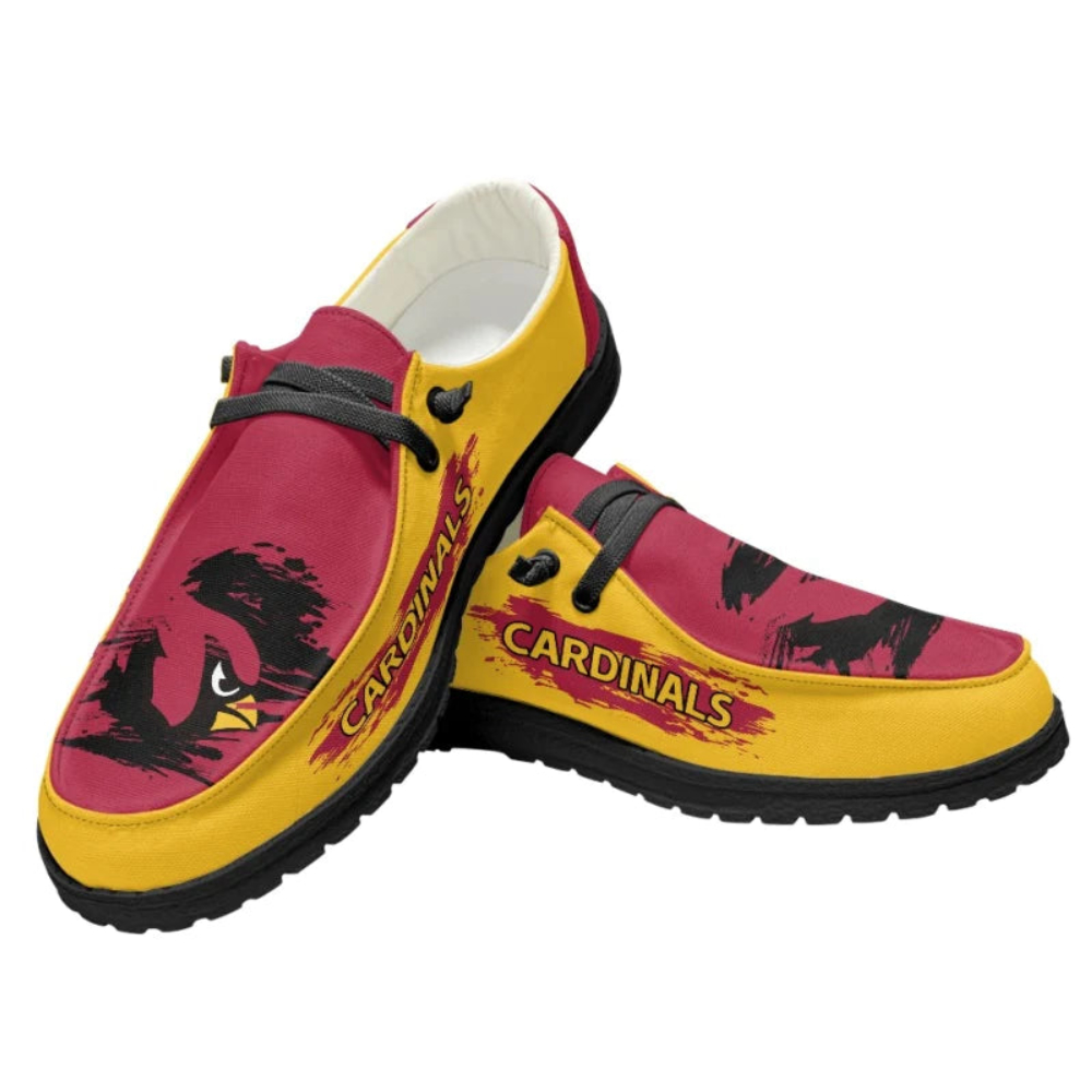 Arizona Cardinals NFL Personalized Hey Dude Sports Shoes – Custom Name Design Perfect Gift For Fans