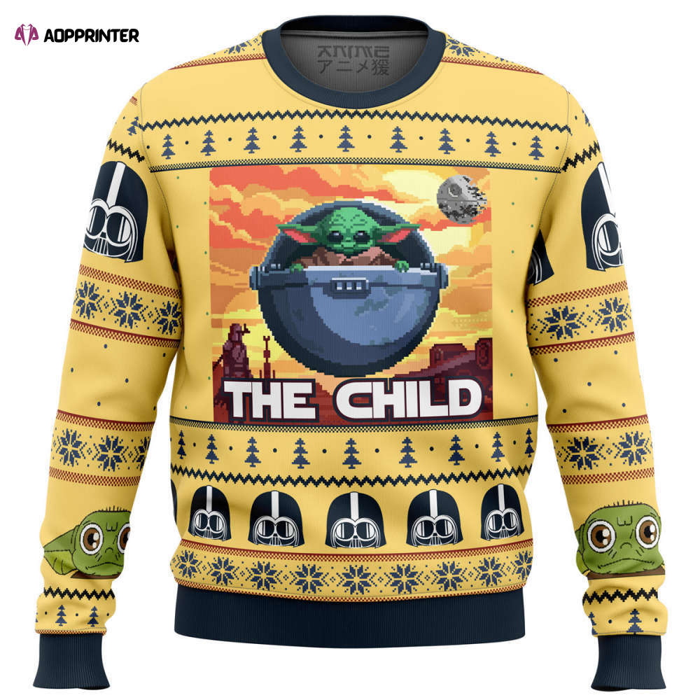 Baby Yoda The Child Mandalorion Star Wars Ugly Christmas Sweater