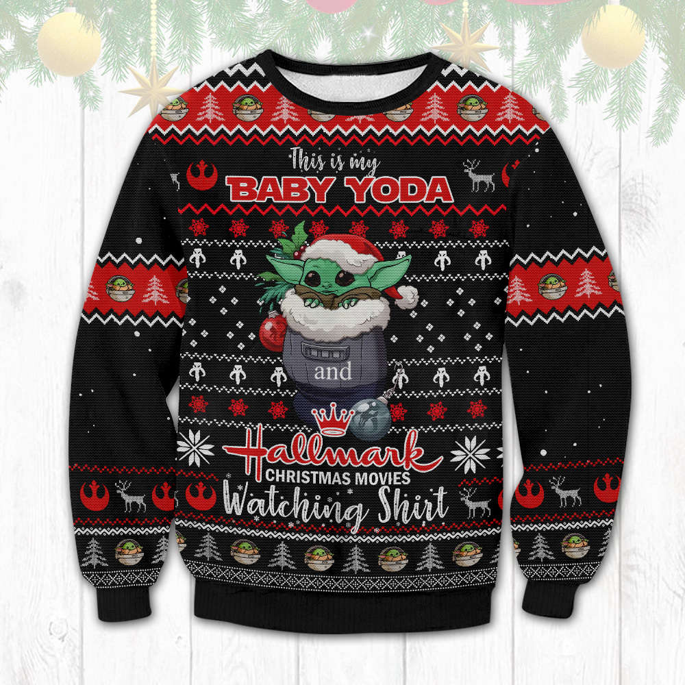 Baby Yoda Ugly Sweater  Christmas Gift