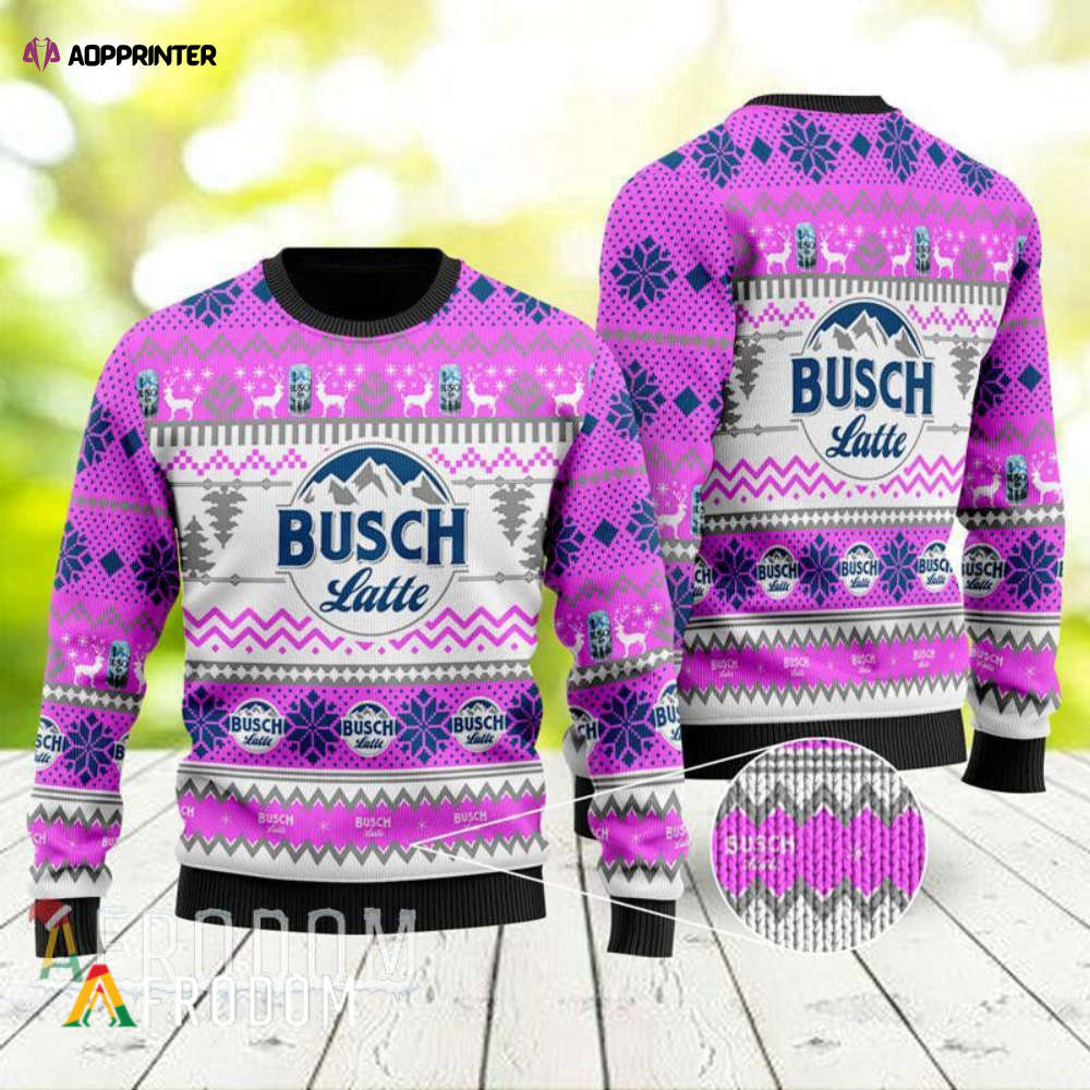 Busch Latte Ugly Christmas Sweater 2023 – Perfect Christmas Gift!
