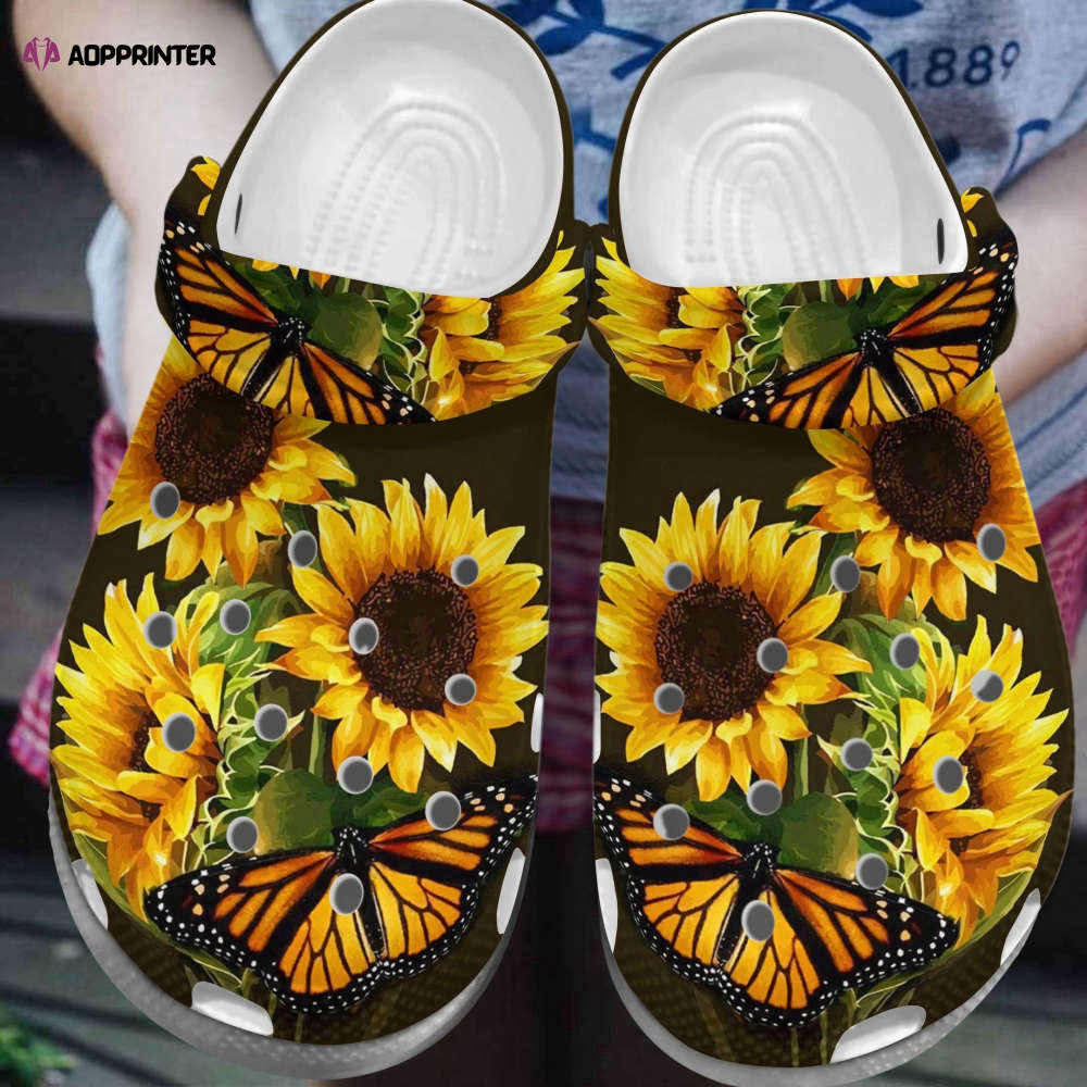 Butterfly Clog Butterfly Sunflower Crocs Crocband Clog