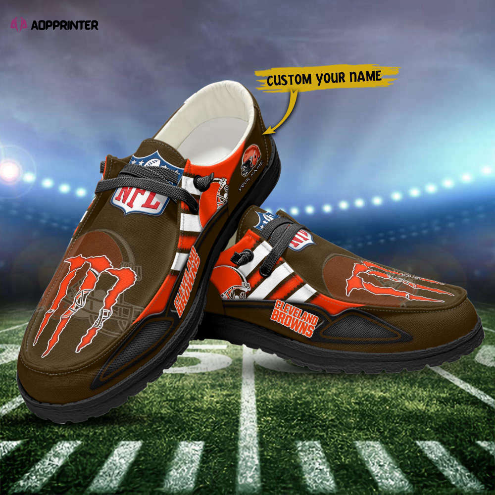 Cleveland Browns Hey Dude Shoes Loafer Shoes Custom Your Name Fan Gift