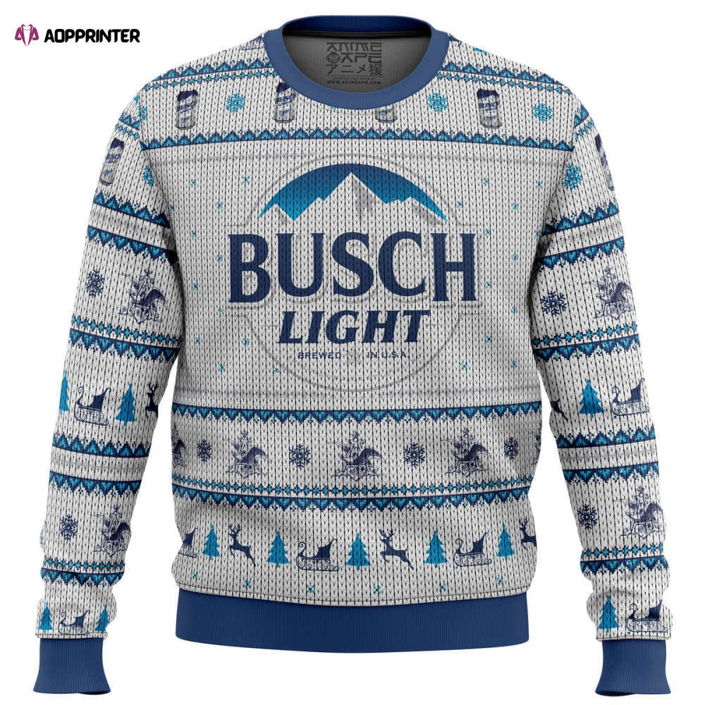 Comfimerch Busch Light Ugly Christmas Sweater