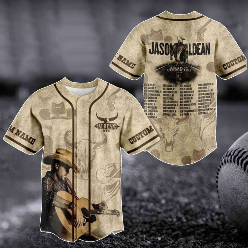 Custom Jason Highway Desperado Tour Baseball Jersey: The Perfect Gift for Aldean Fans