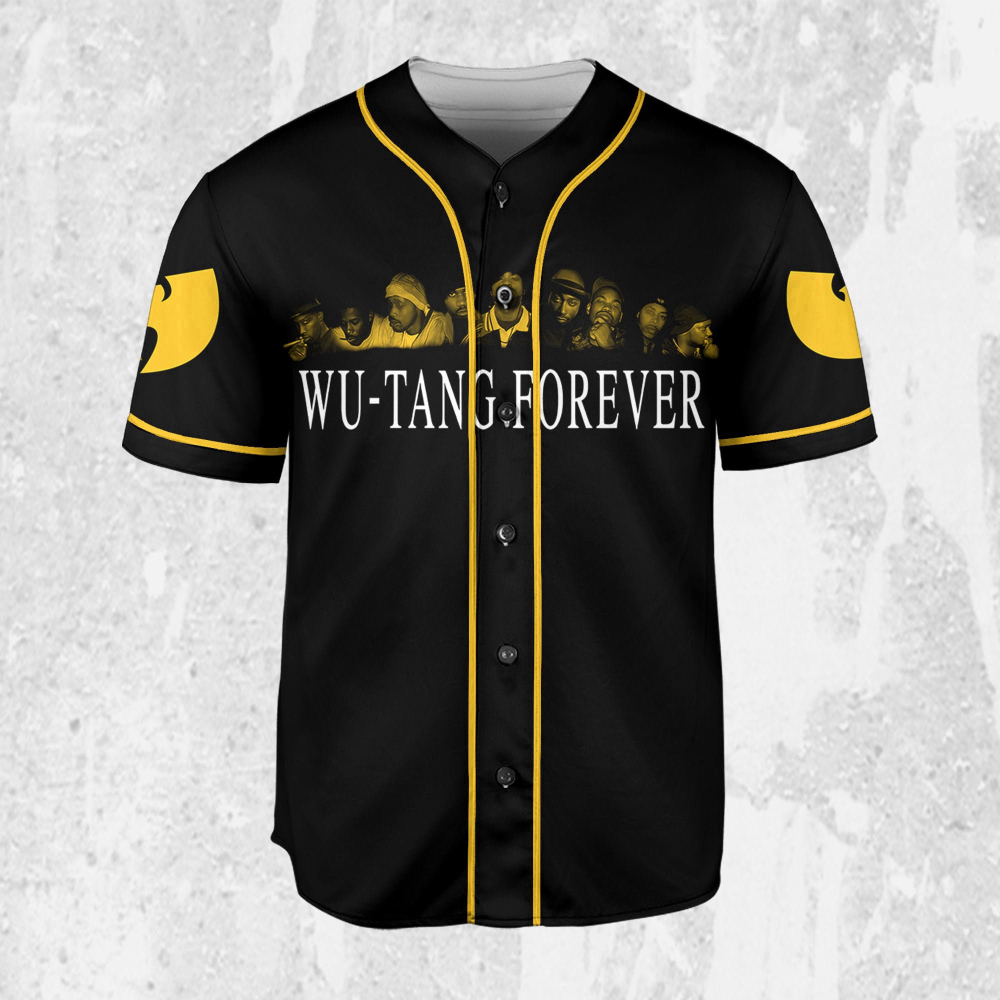 Custom Wu-Tang Clan Forever Jersey: Personalize Tang Baseball Shirt – Rock And Roll Wu-Tang Tee