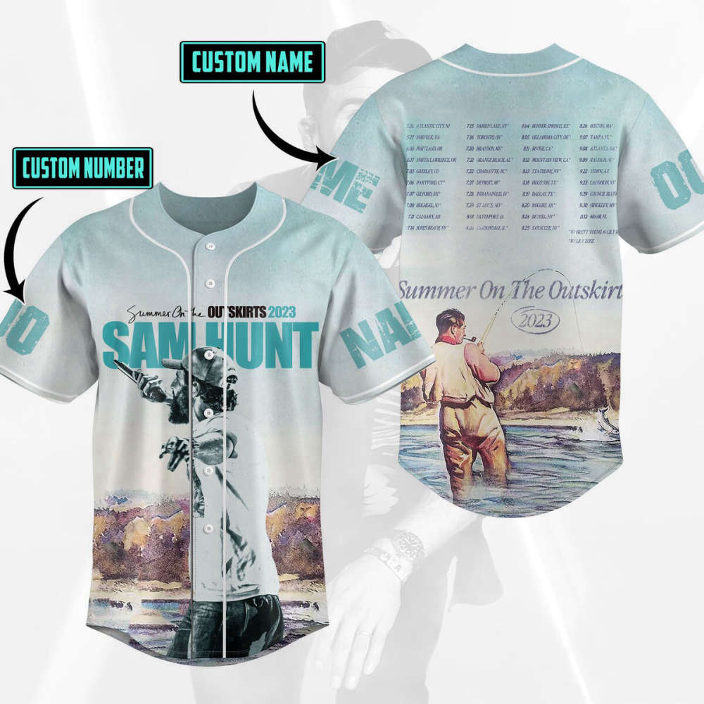 Jason Aldean Baseball Jersey: Highway Desperado Tour 3D Shirt Aldean Team Gift