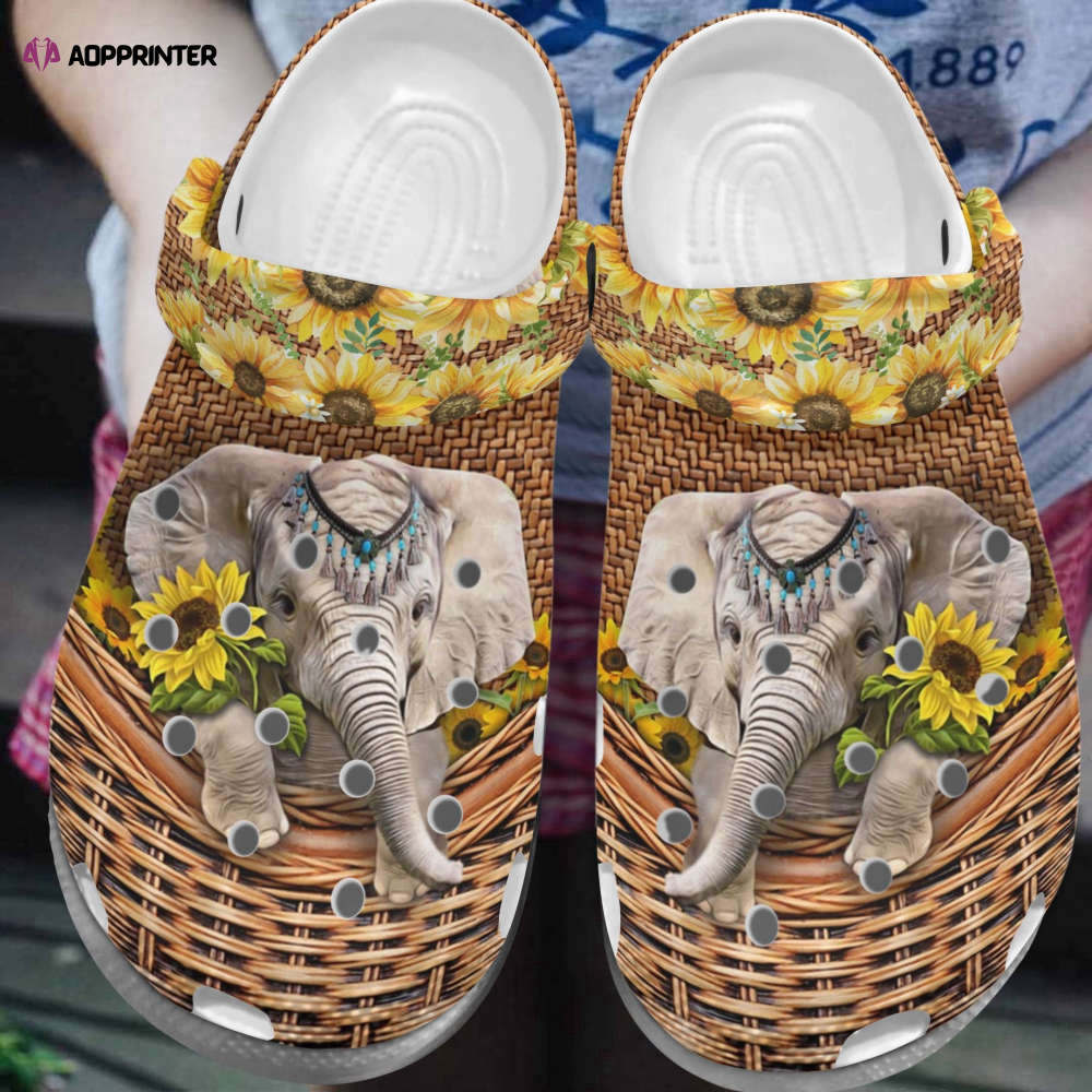 Sunflower Pig Crocs Crocband Clog