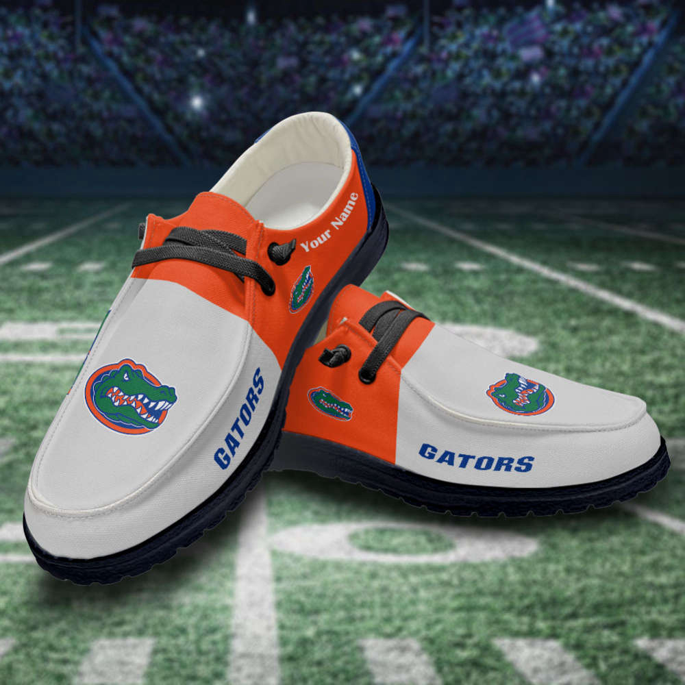 Florida Gators NCAA Personalized Hey Dude Sports Shoes – Custom Name Design Perfect Gift For Fans