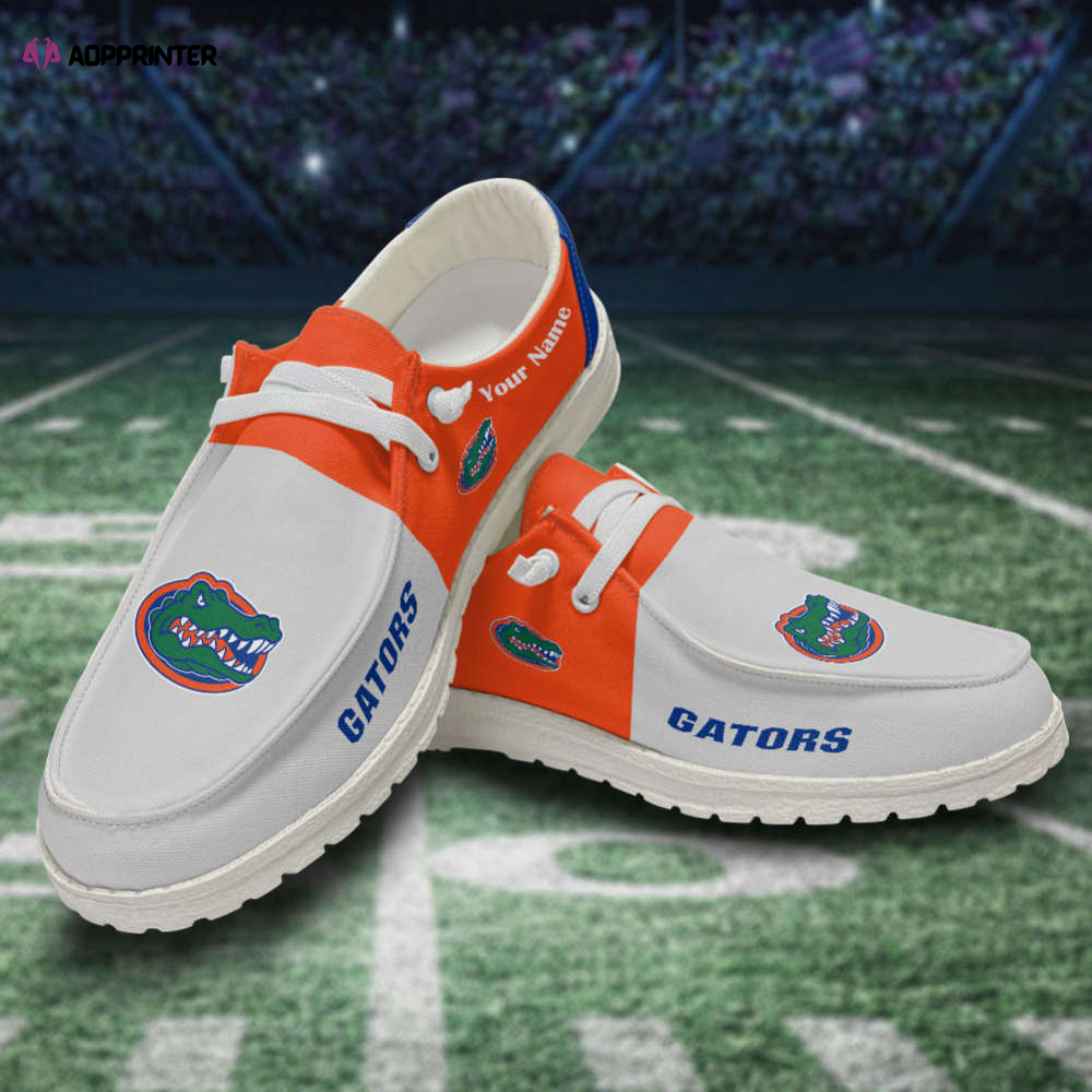 Florida Gators NCAA Personalized Hey Dude Sports Shoes – Custom Name Design Perfect Gift For Fans