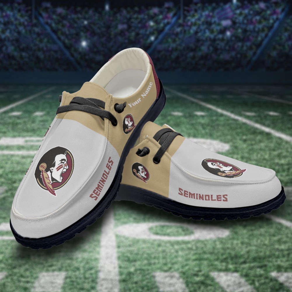 Florida State Seminoles NCAA Personalized Hey Dude Sports Shoes – Custom Name Design Perfect Gift For Fans