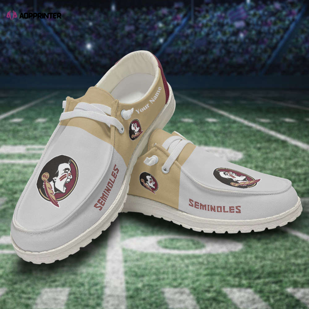 Florida State Seminoles NCAA Personalized Hey Dude Sports Shoes – Custom Name Design Perfect Gift For Fans