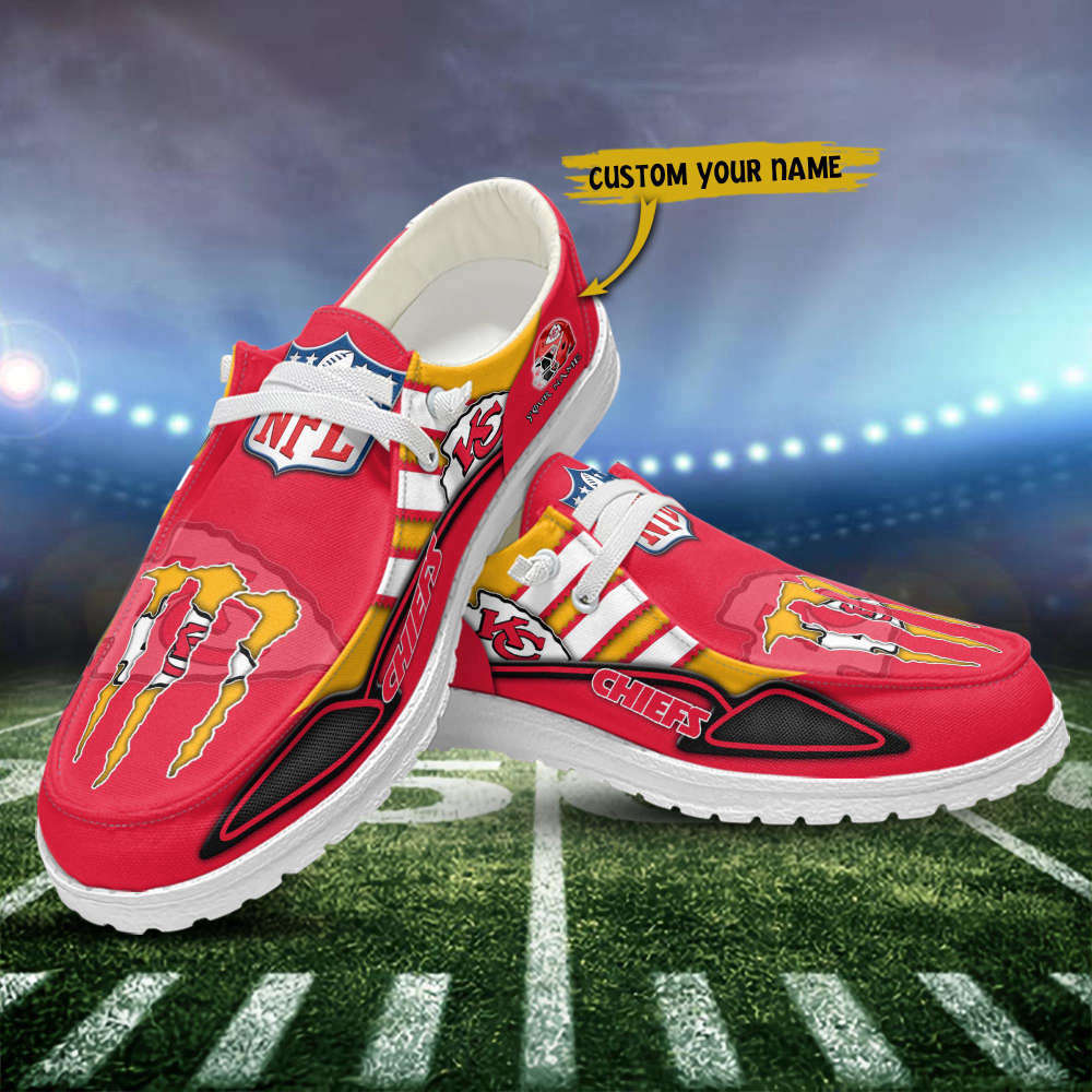 Kansas City Chiefs Hey Dude Shoes Loafer Shoes Custom Your Name Fan Gift