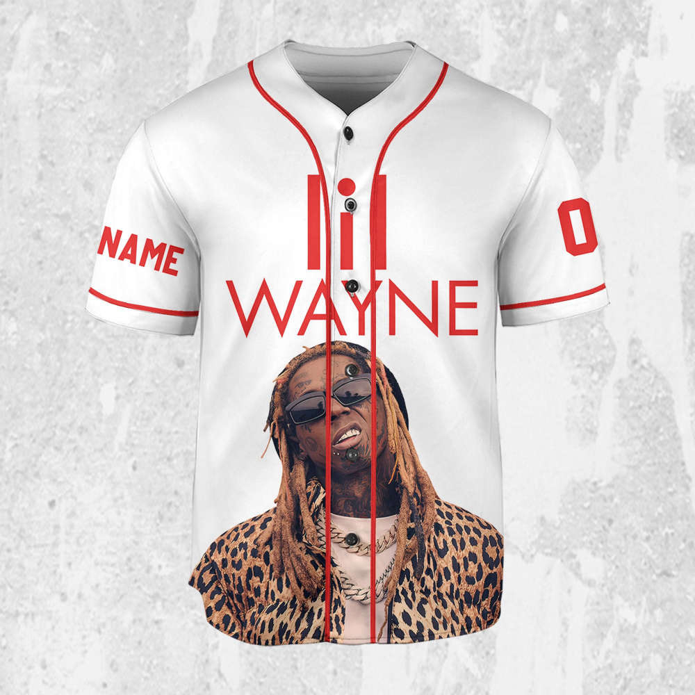 Lil Wayne Welcome to Tha Carter Red & White Jersey – Personalized Music Baseball Shirt
