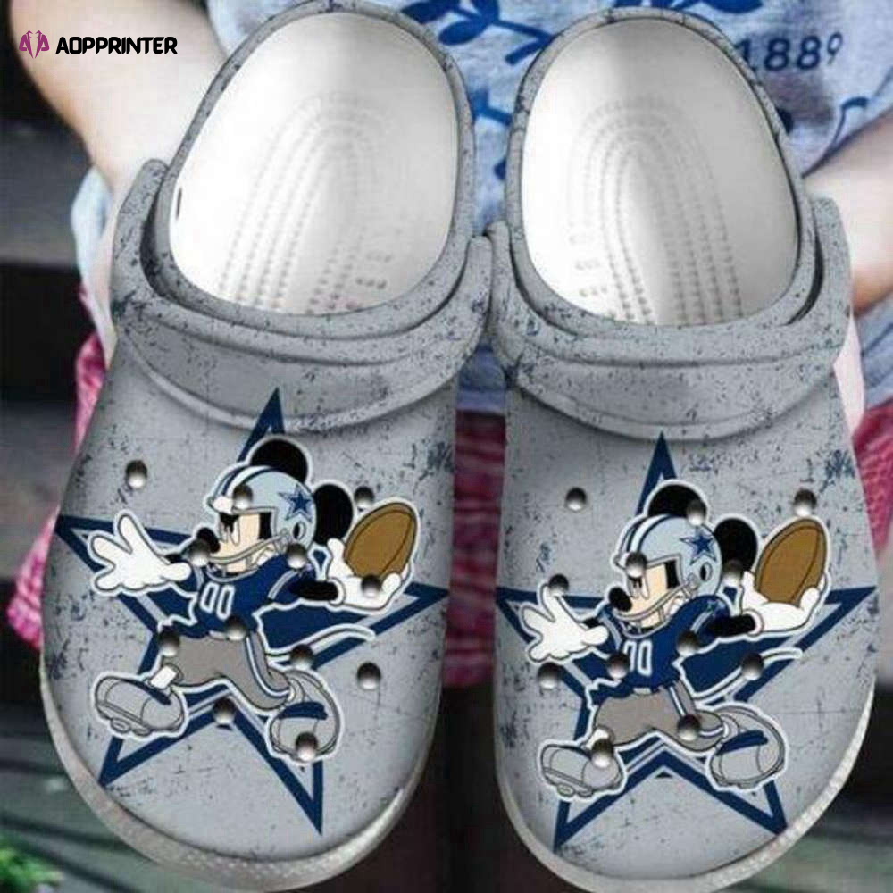 Limited Edition Dallas Cowboys Mickey Mouse Crocs