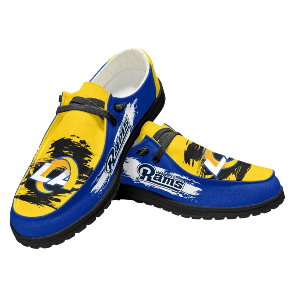 Los Angeles Rams NFL Personalized Hey Dude Sports Shoes – Custom Name Design Perfect Gift For Fans – 1stShark Exclusive