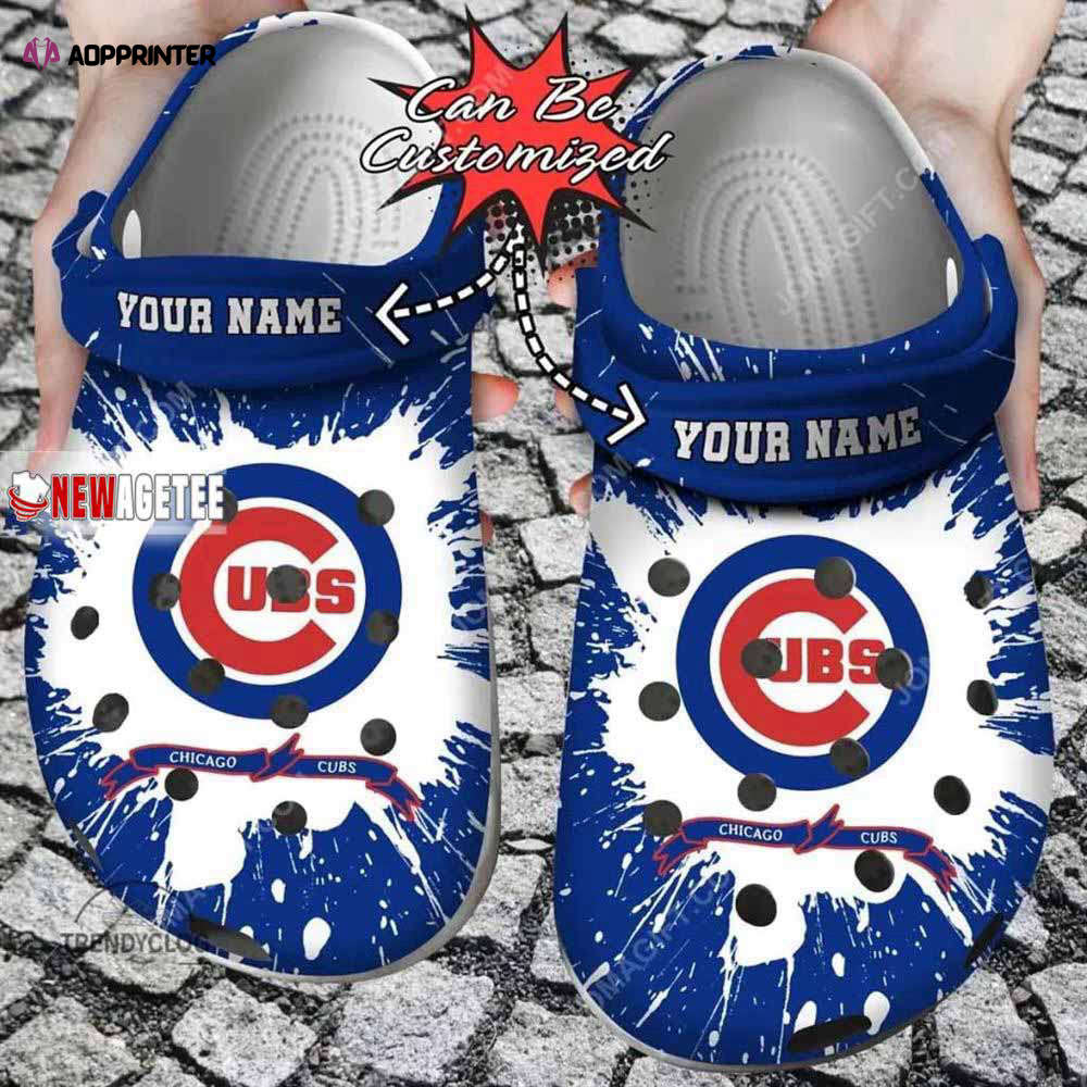 Mlb Chicago Cubs Custom Name Crocs Clog