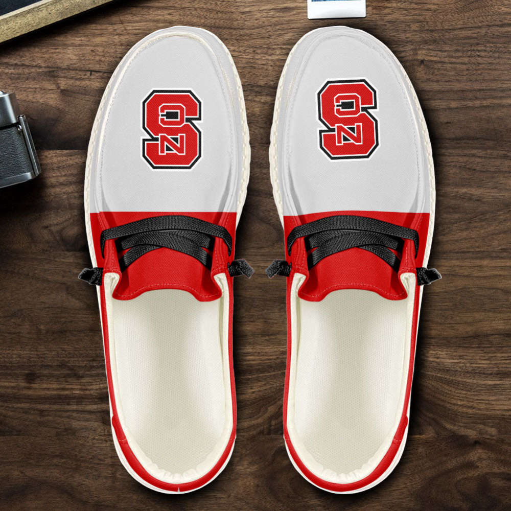 NC State Wolfpack NCAA Personalized Hey Dude Sports Shoes – Custom Name Design Perfect Gift