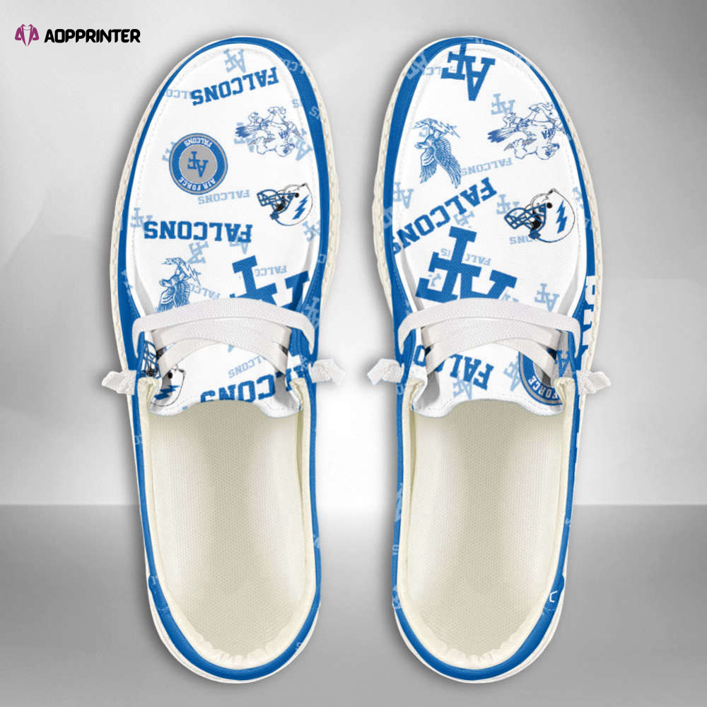 NCAA Air Force Falcons Custom Name Hey Dude Shoes Fan Gift