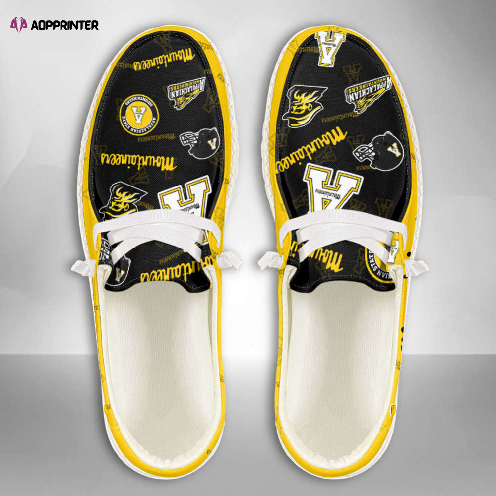 NCAA Appalachian State Mountaineers Custom Name Hey Dude Shoes Fan Gift