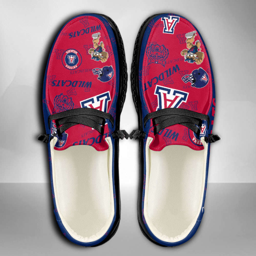 NCAA Arizona Wildcats Custom Name Hey Dude Shoes Fan Gift