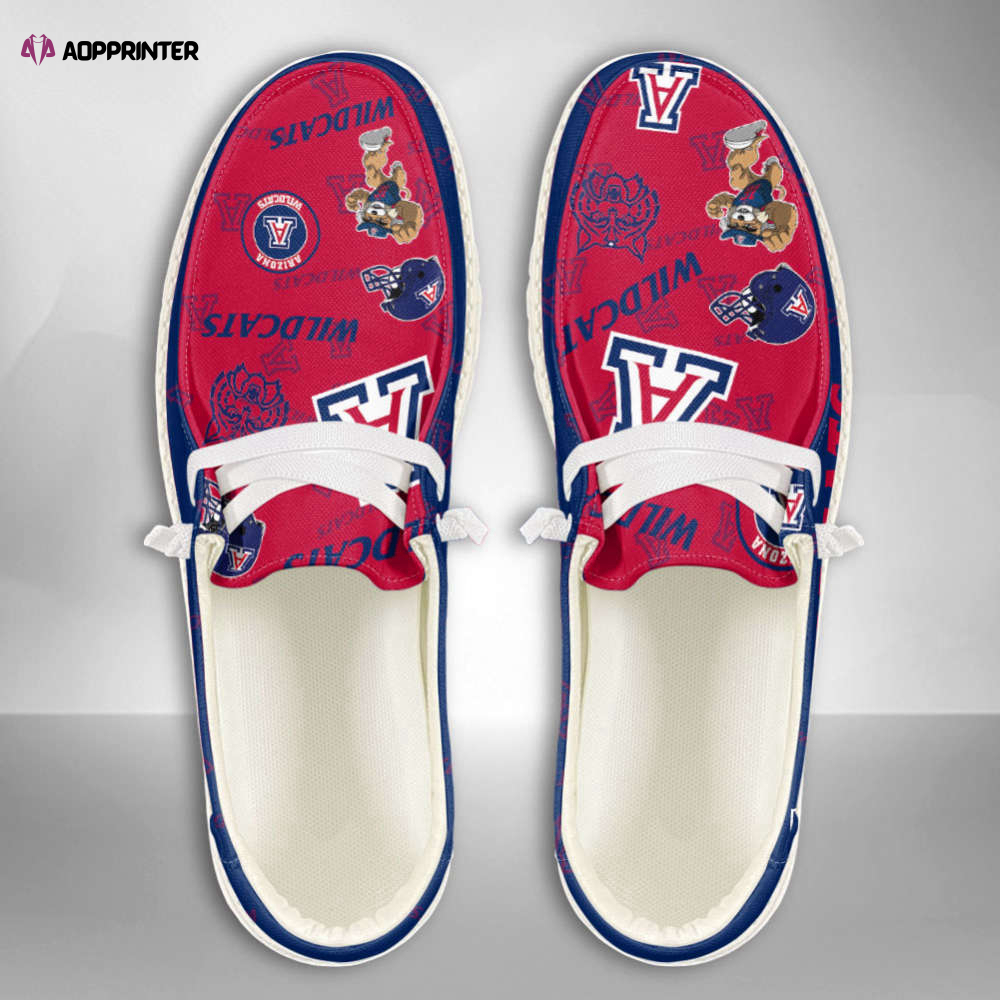 NCAA Arizona Wildcats Custom Name Hey Dude Shoes Fan Gift