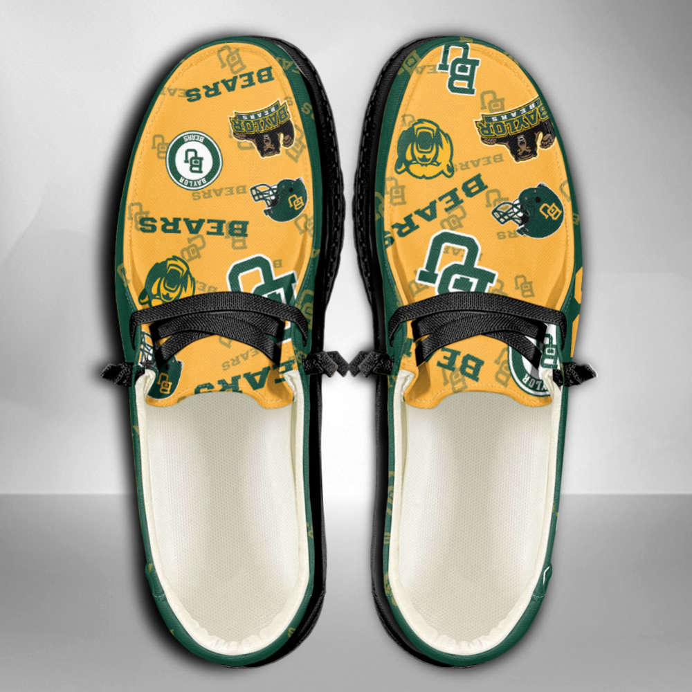 NCAA Baylor Bears Custom Name Hey Dude Shoes Fan Gift