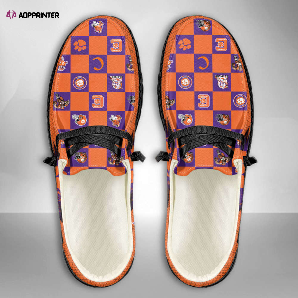 NCAA Clemson Tigers Custom Name Hey Dude Shoes Christmas Gift