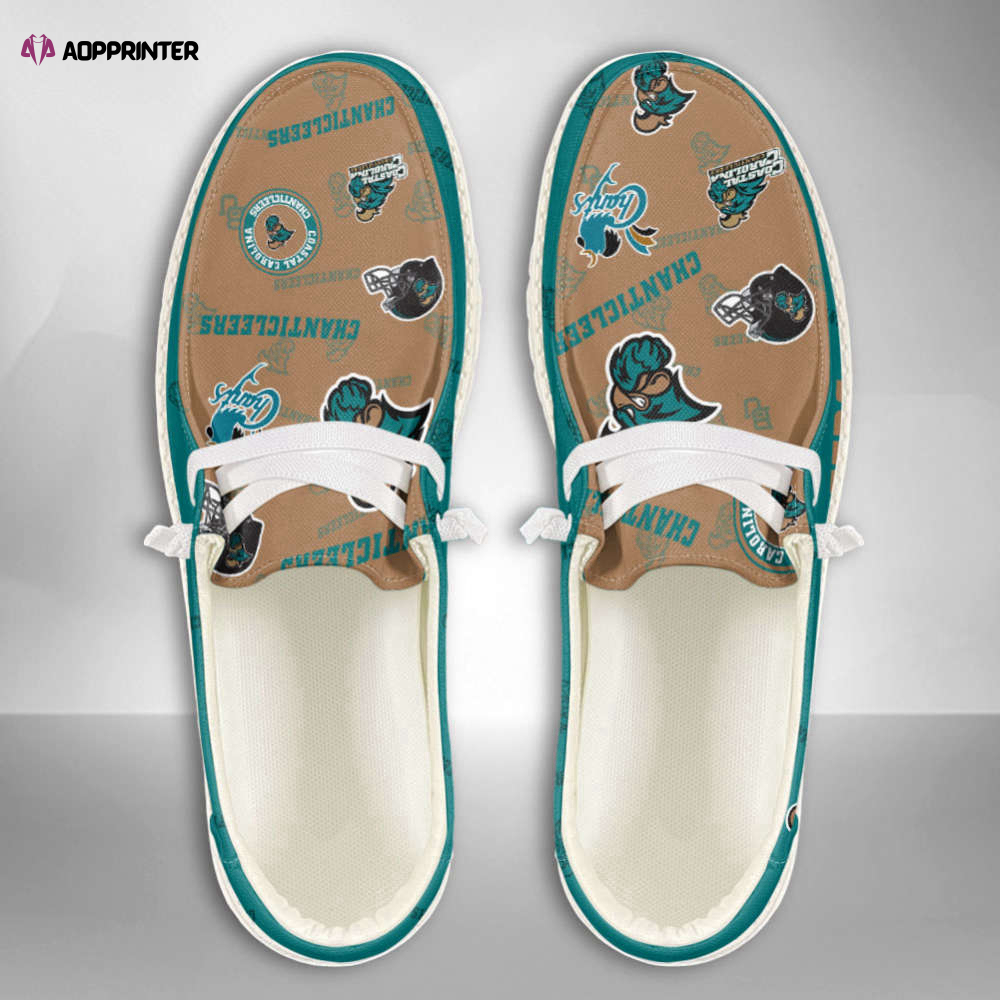 NCAA COASTAL CAROLINA CHANTICLEERS Custom Name Hey Dude Shoes Christmas Gift