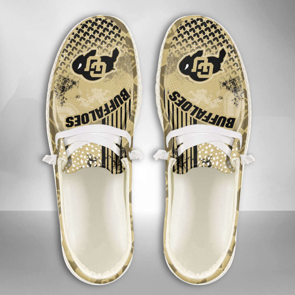 NCAA Colorado Buffaloes Custom Name Hey Dude Shoes Fan Gift