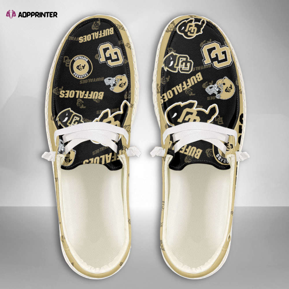 NCAA Colorado Buffaloes Custom Name Hey Dude Shoes Fan Gift