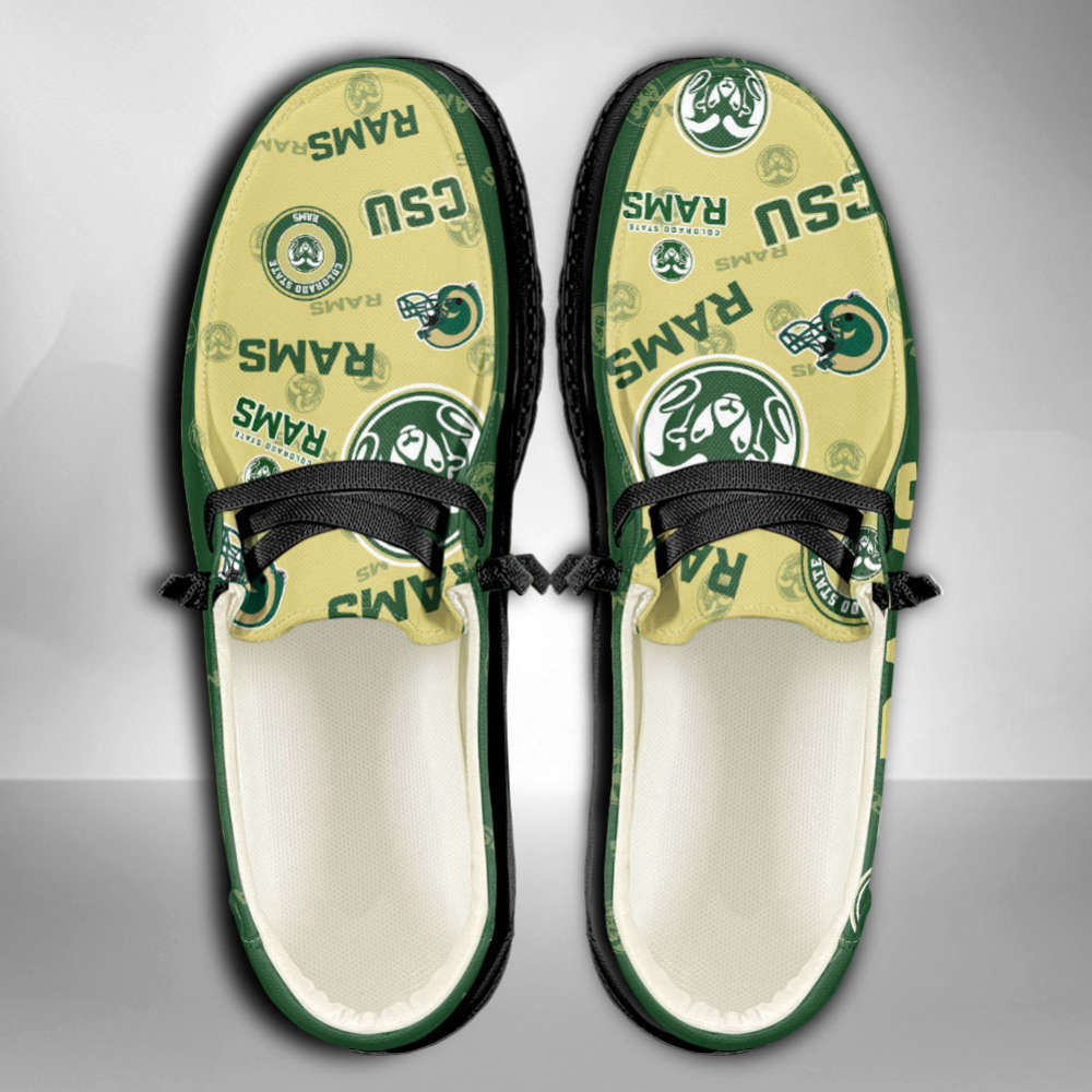 NCAA Colorado State Rams Custom Name Hey Dude Shoes Fan Gift