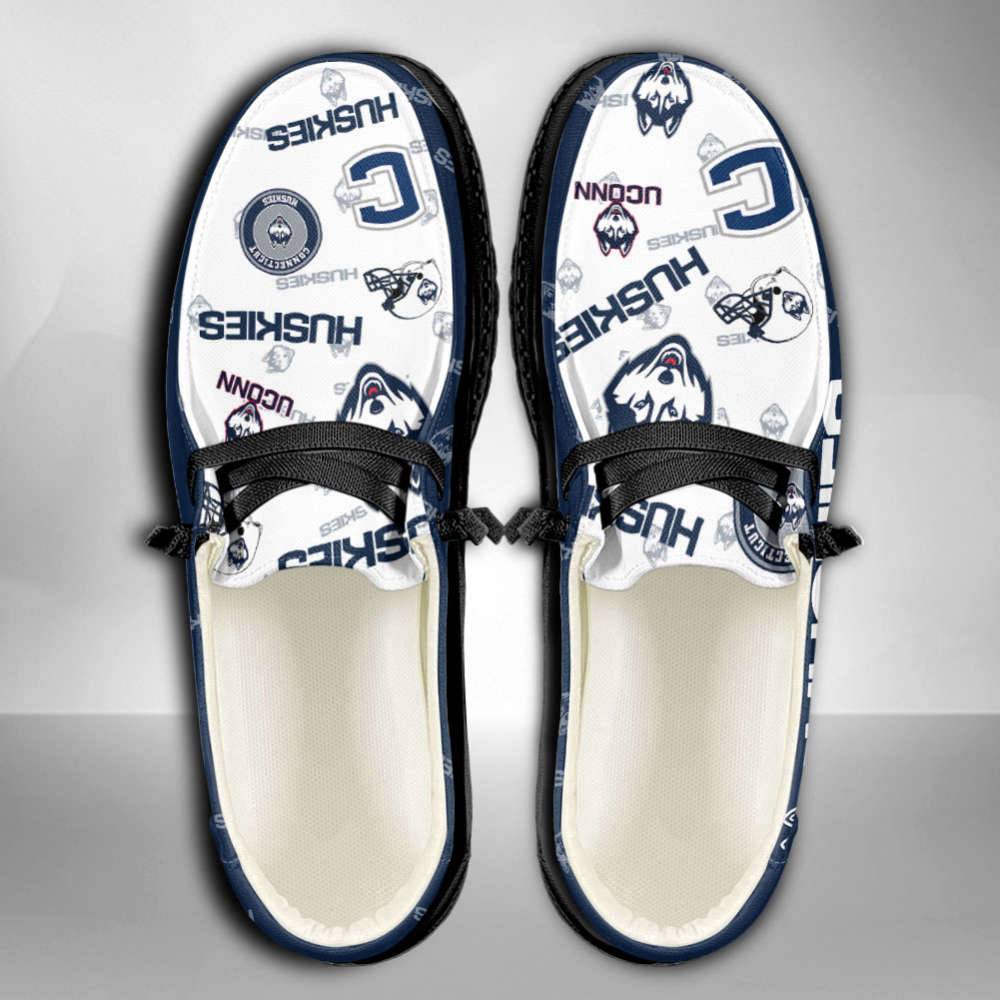 NCAA Connecticut Huskies Custom Name Hey Dude Shoes Fan Gift